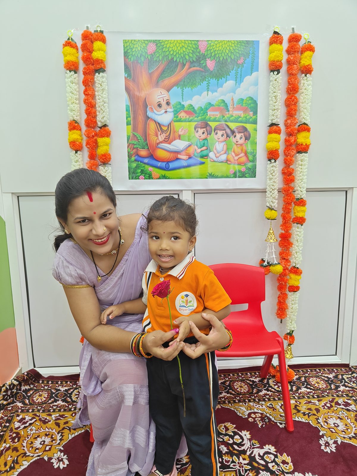 Guru Purnima — parents honoured first, as life's first teachers.